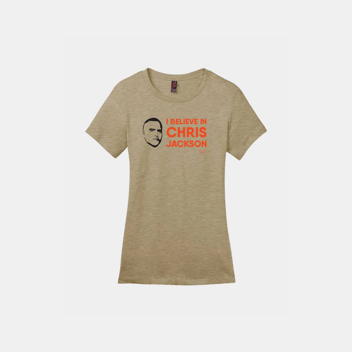 I Believe in Chris Jackson Ladies Crew