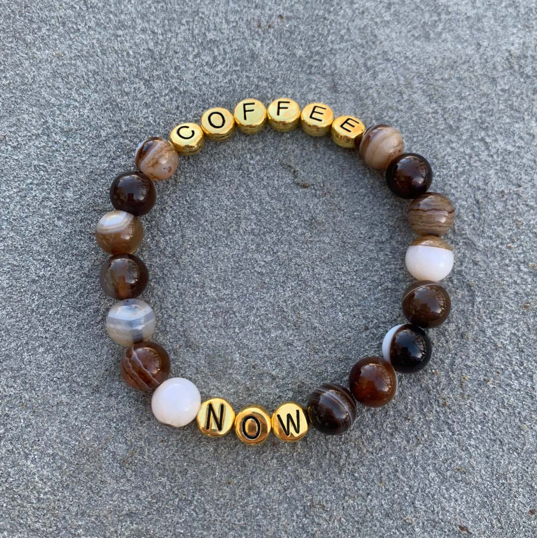 Coffee, Now - Handmade Bracelet