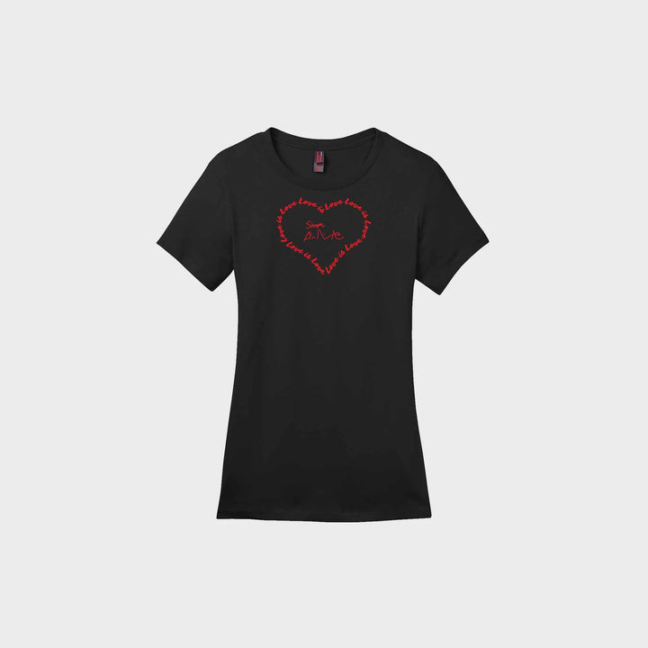 Love is Love Heart Ladies Crew