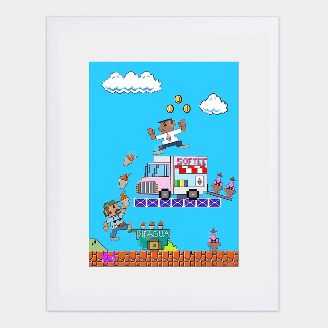 Mintendo In the Heights Battle 8"x 10" Art Print