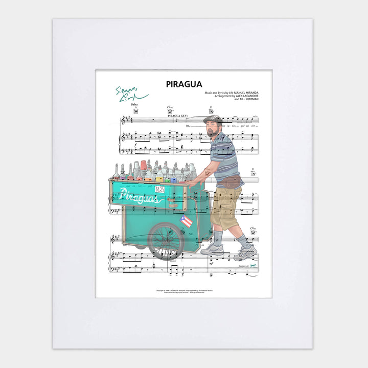 In the Heights "El Piraguero" 8"x 10" Music Sheet