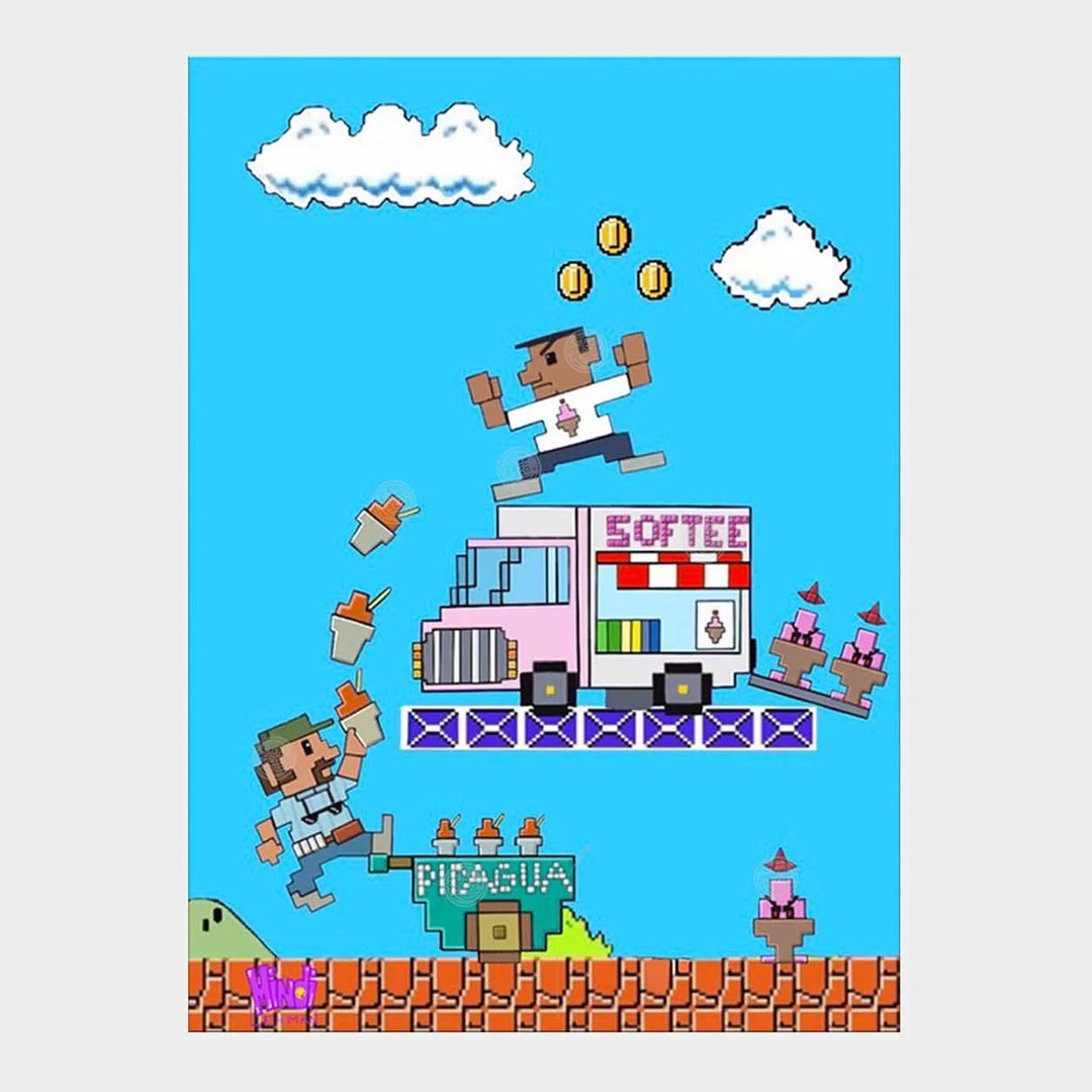 Mintendo In the Heights Battle 8"x 10" Art Print