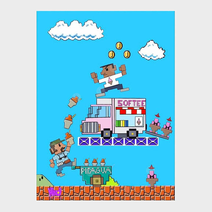 Mintendo In the Heights Battle 8"x 10" Art Print