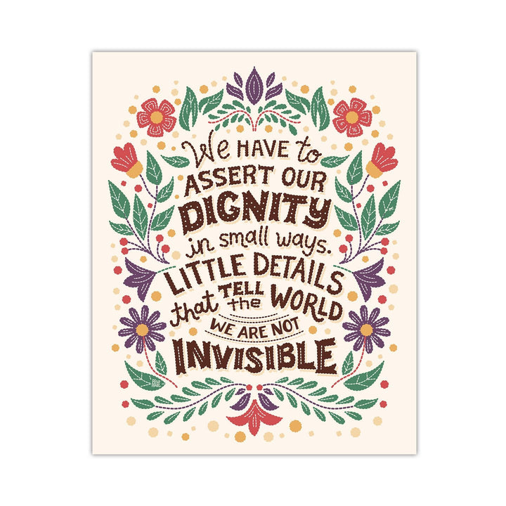 In the Heights "Dignity" 8"x10" Art Print