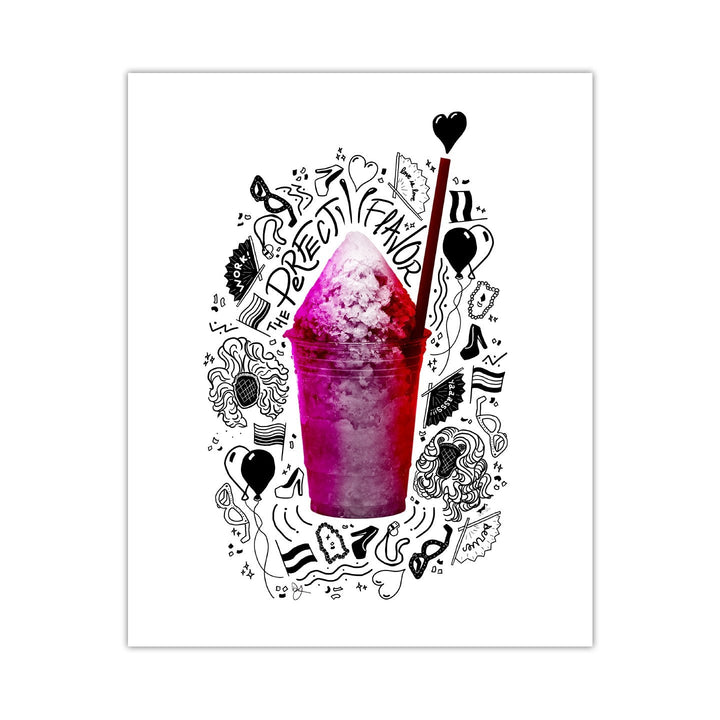 Pride-agua Lesbian 8"x10" Art Print