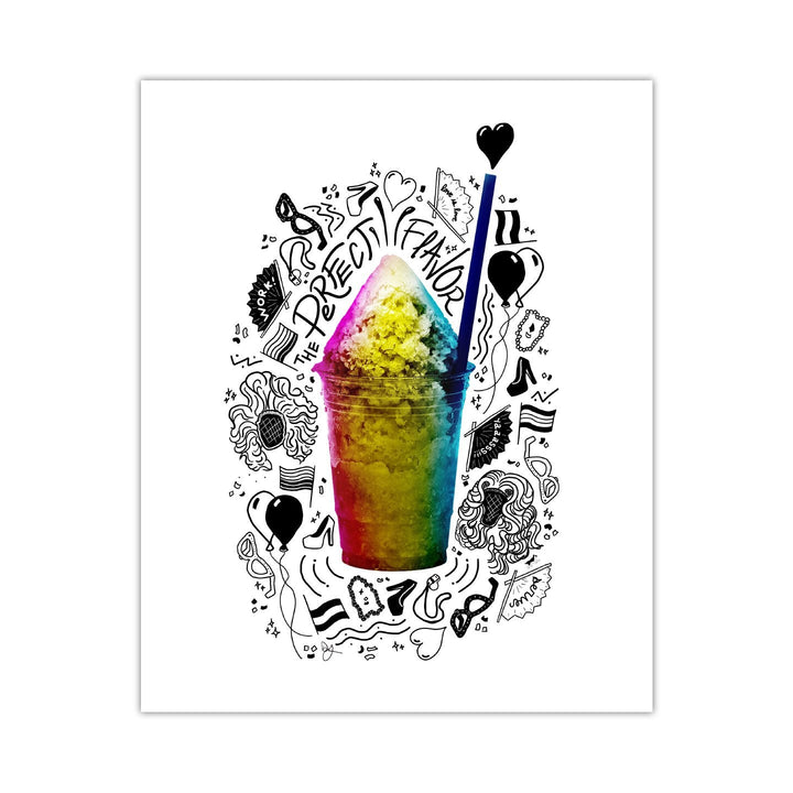 Pride-agua Pansexual 8"x10" Art Print