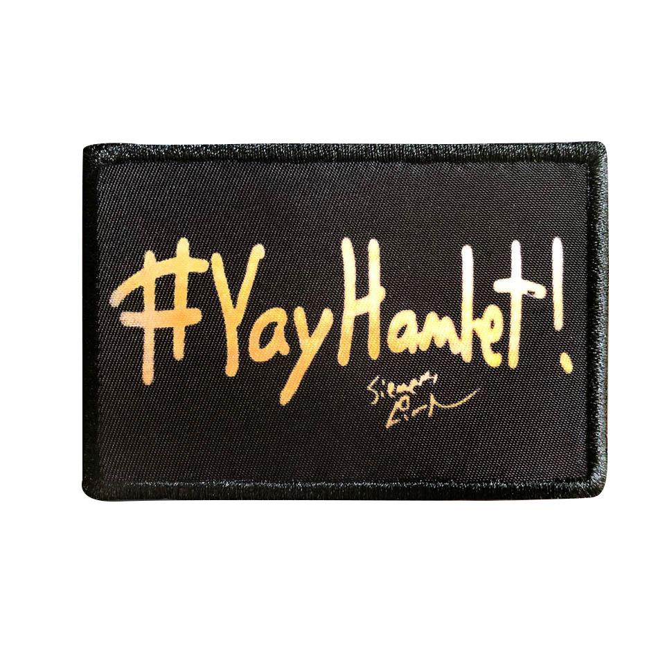 Yay Hamlet! - Lin-Manuel Handwriting - 3"X 2" Patch