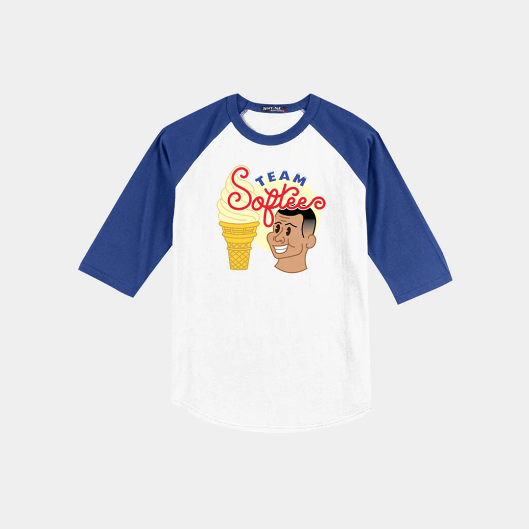 Team Mr. Soft Ice Cream Adult Baseball Tee