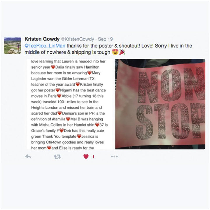 Nonstop 12" x 12" Poster