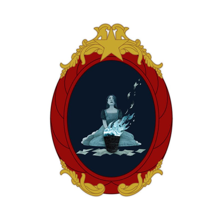 HamilPins #10 - Burn - 3" Vinyl Sticker