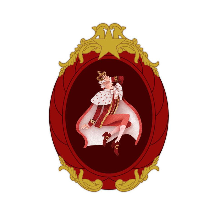 HamilPins #3 - King George - 3" Vinyl Sticker