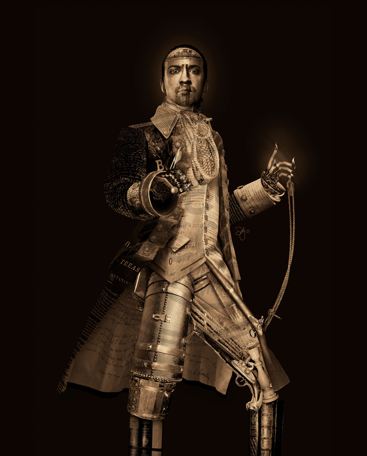 Hamilton "Legacy" 16"x20" Collage Art Print on Metal