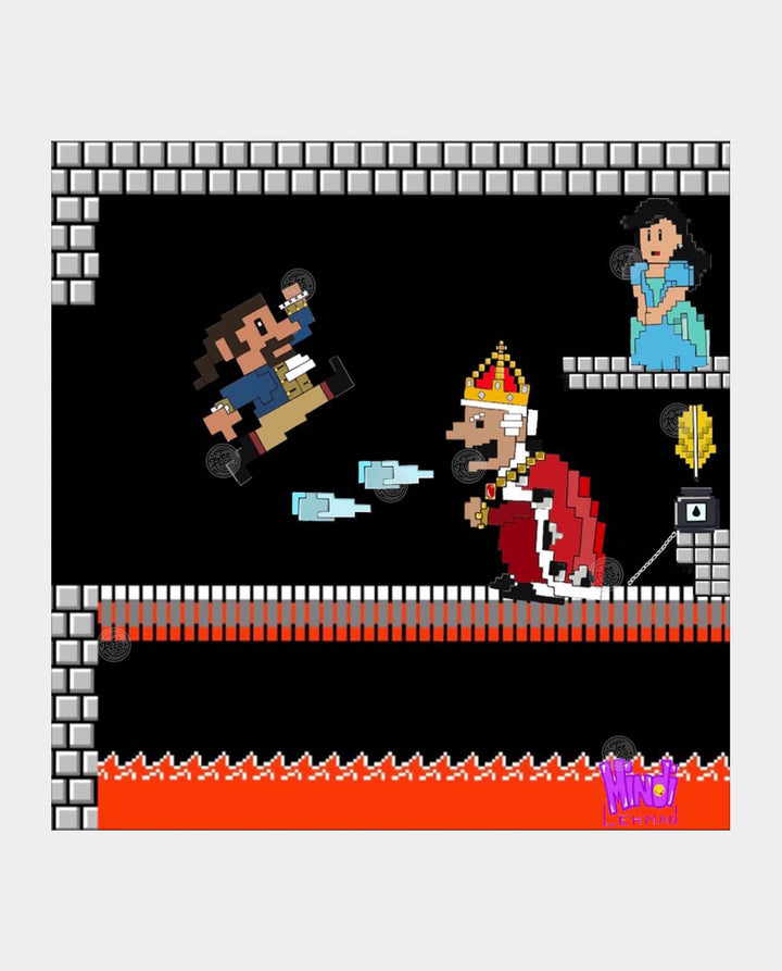Mintendo Hamilton Battle 8"x 8" Art Print