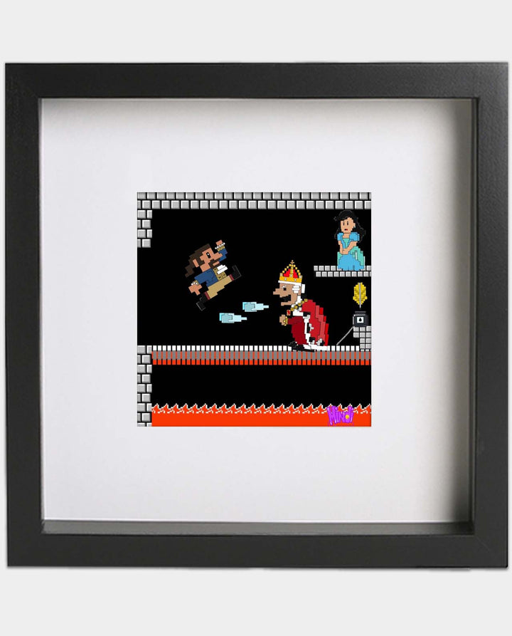 Mintendo Hamilton Battle 8"x 8" Art Print