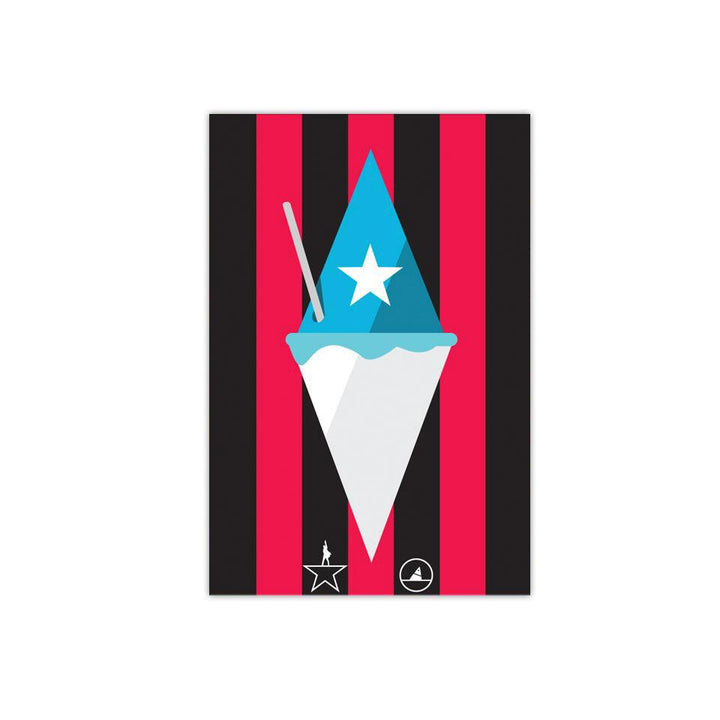 Snowcone -3"x2" Vinyl Stickers (2)