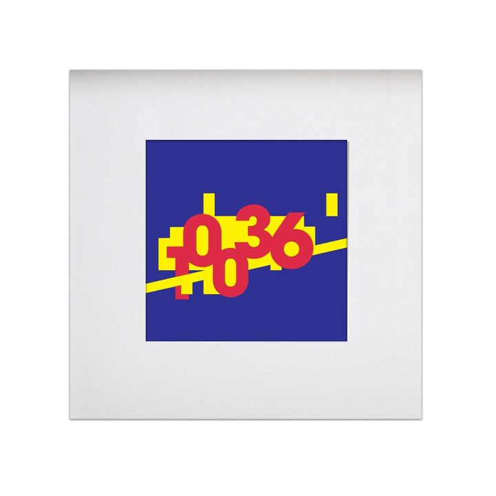 Broadway 10036 Neighborhood  8"x 8" Art Print
