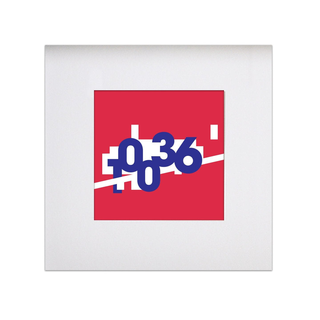 Broadway 10036 Neighborhood 8"x 8" Art Print
