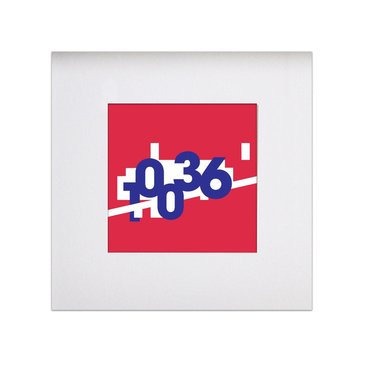 Broadway 10036 Neighborhood 8"x 8" Art Print