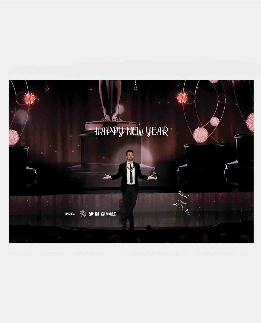 Lin-Manuel January '24 3X4 Thank You Card - Kennedy