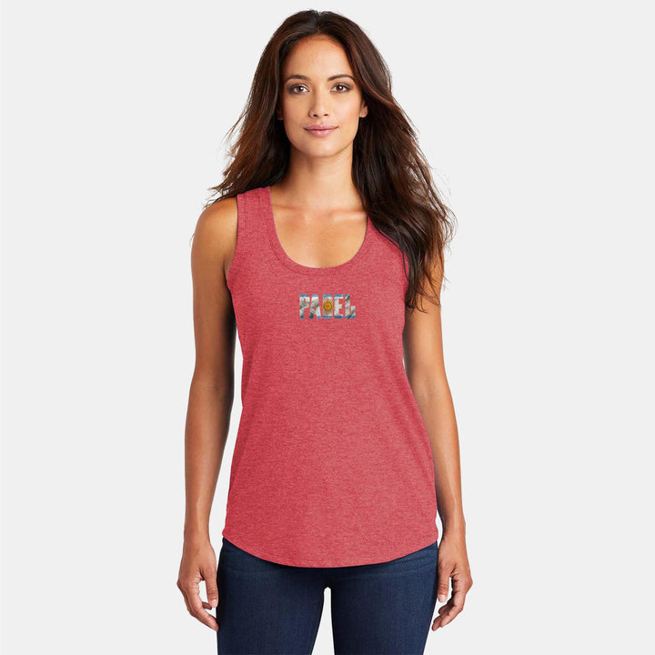 Padel Flags Ladies Tri-Blend Racerback Tank - LATAM Region