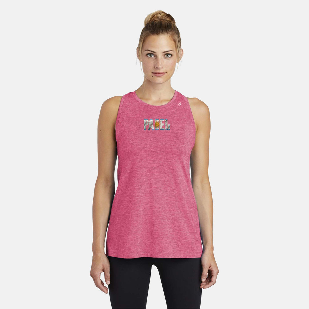 Padel Flags Ladies Moisture Wicking Racerback Tank - LATAM Region