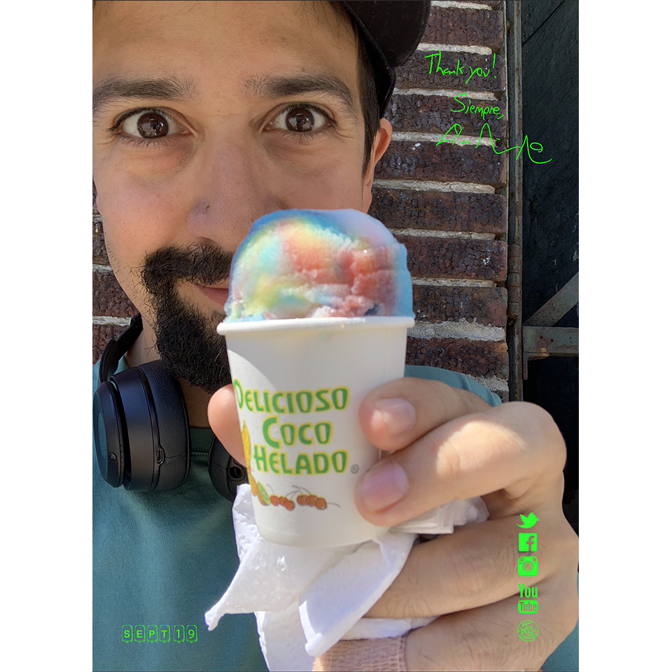 Lin-Manuel September '19 5X7 Thank You Card - Coco Helado