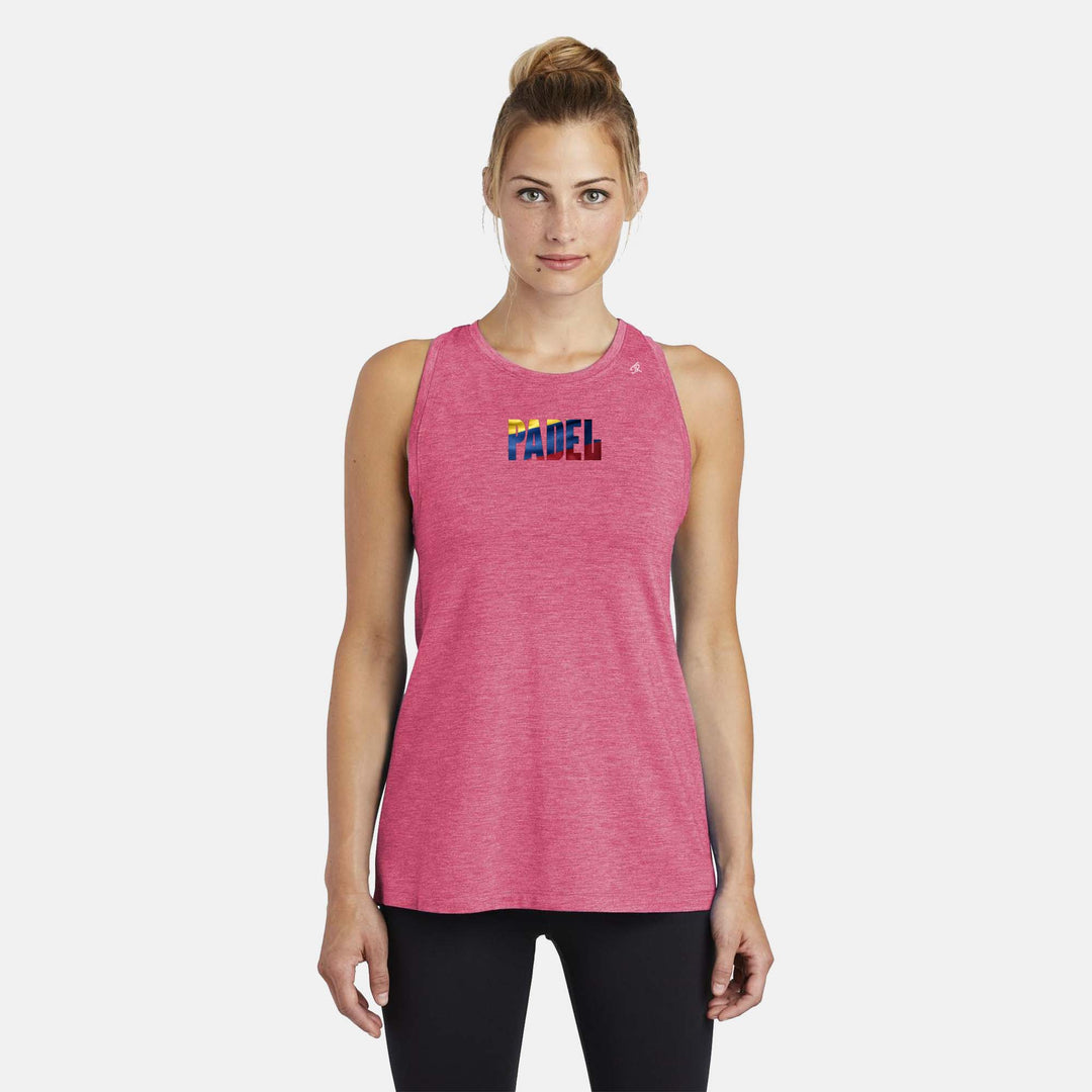 Padel Flags Ladies Moisture Wicking Racerback Tank - LATAM Region