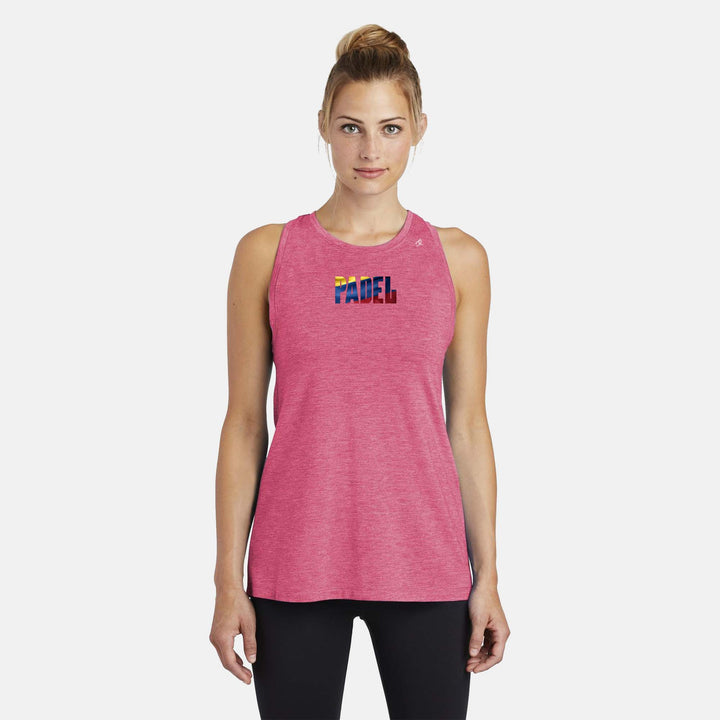 Padel Flags Ladies Moisture Wicking Racerback Tank - LATAM Region
