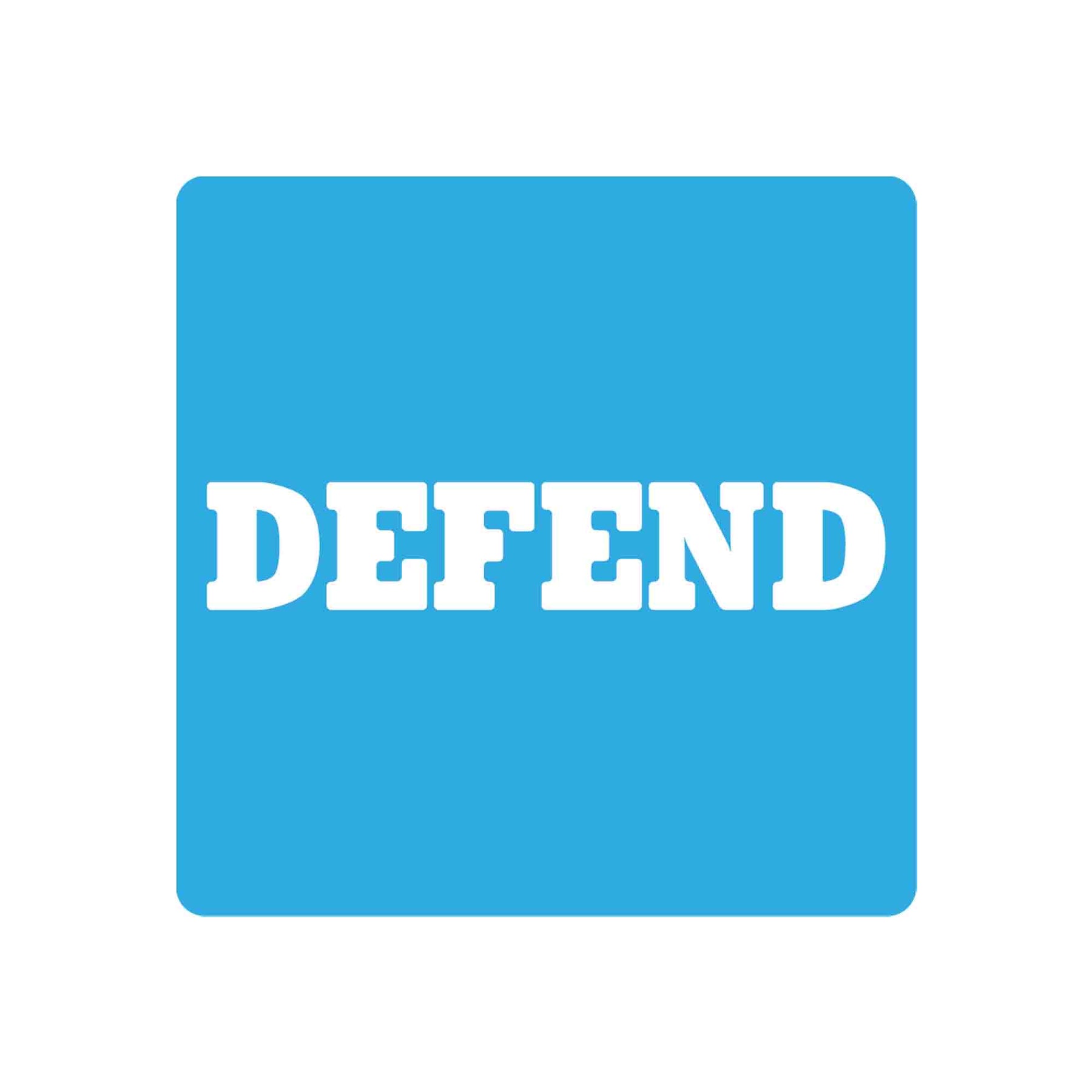 Garage Defend Sticker DEFEND- 3