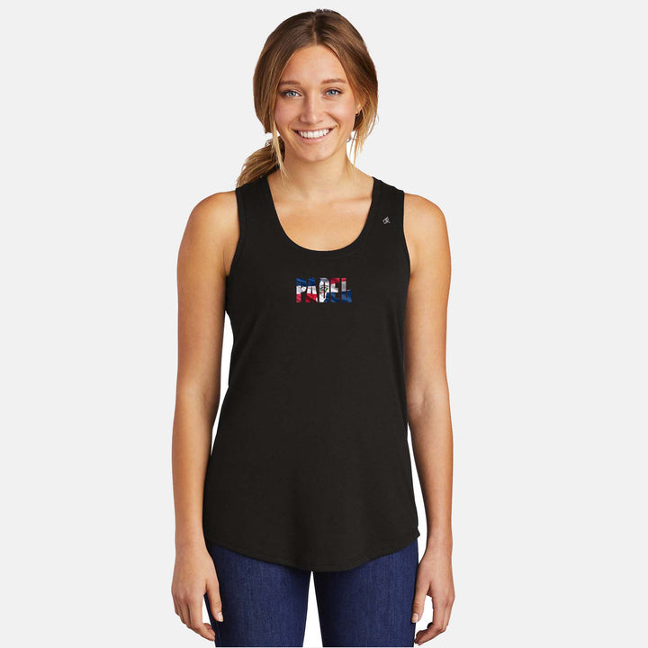 Padel Flags Ladies Tri-Blend Racerback Tank - LATAM Region