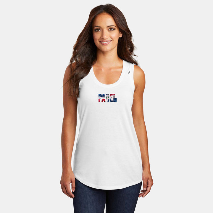Padel Flags Ladies Tri-Blend Racerback Tank - LATAM Region