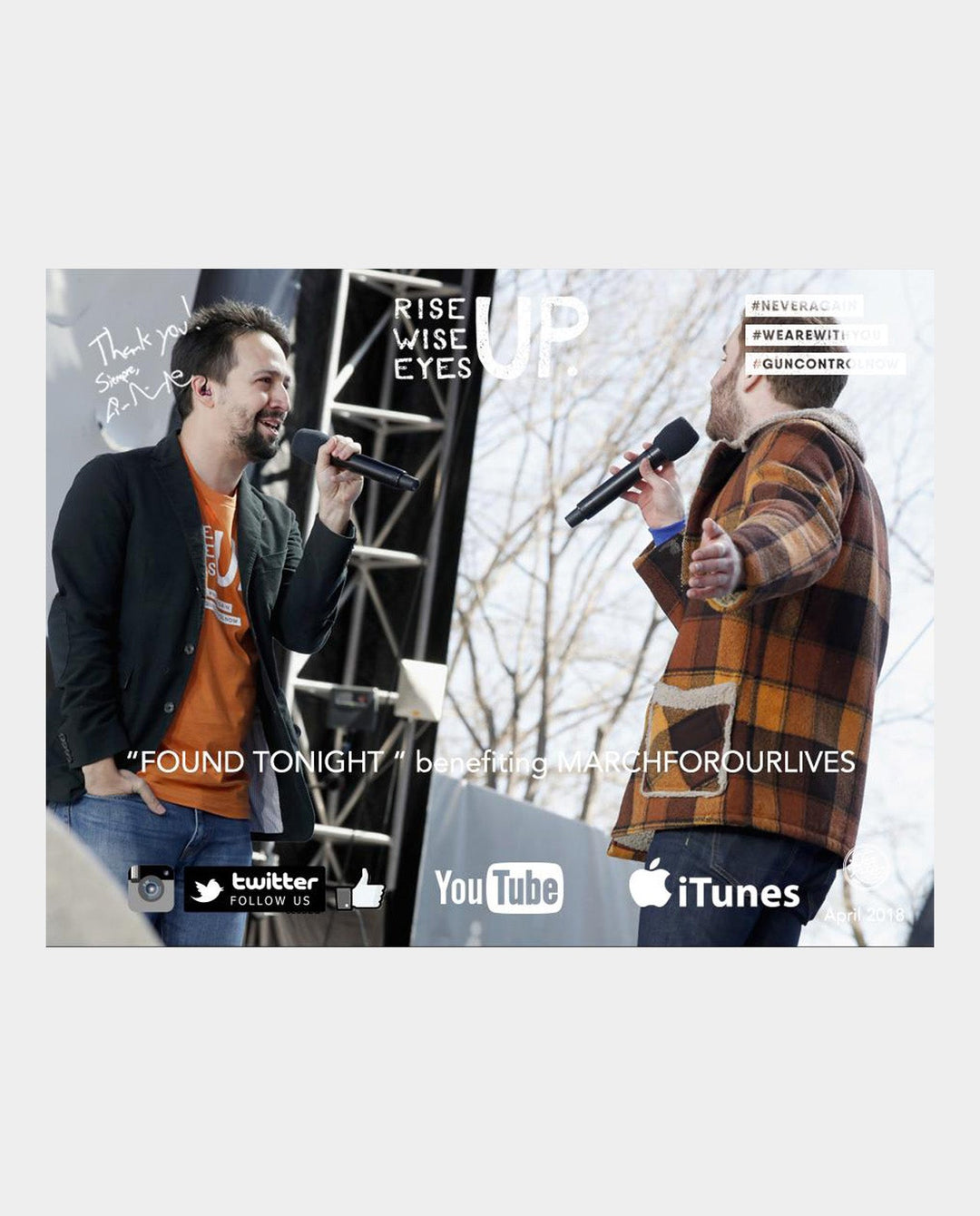 Lin-Manuel April '18 5X7 Thank You Card