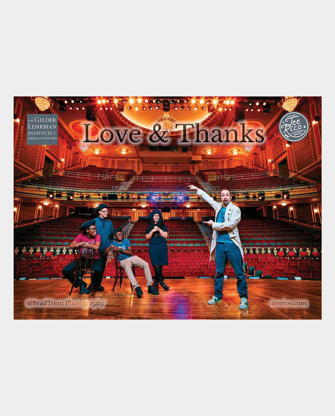 Lin-Manuel January '17 5X7 Thank You Card - Benefiting Gilder Lehrman!