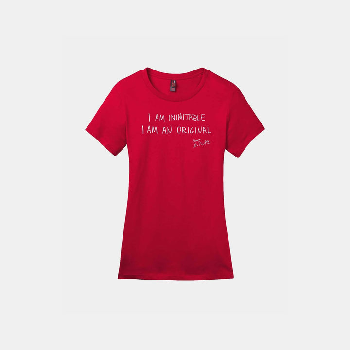 I Am Inimitable Ladies Crew