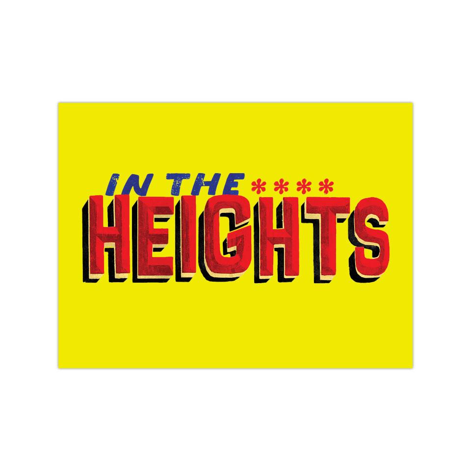 In the Heights Logo - 3"x 4" Vinyl Sticker