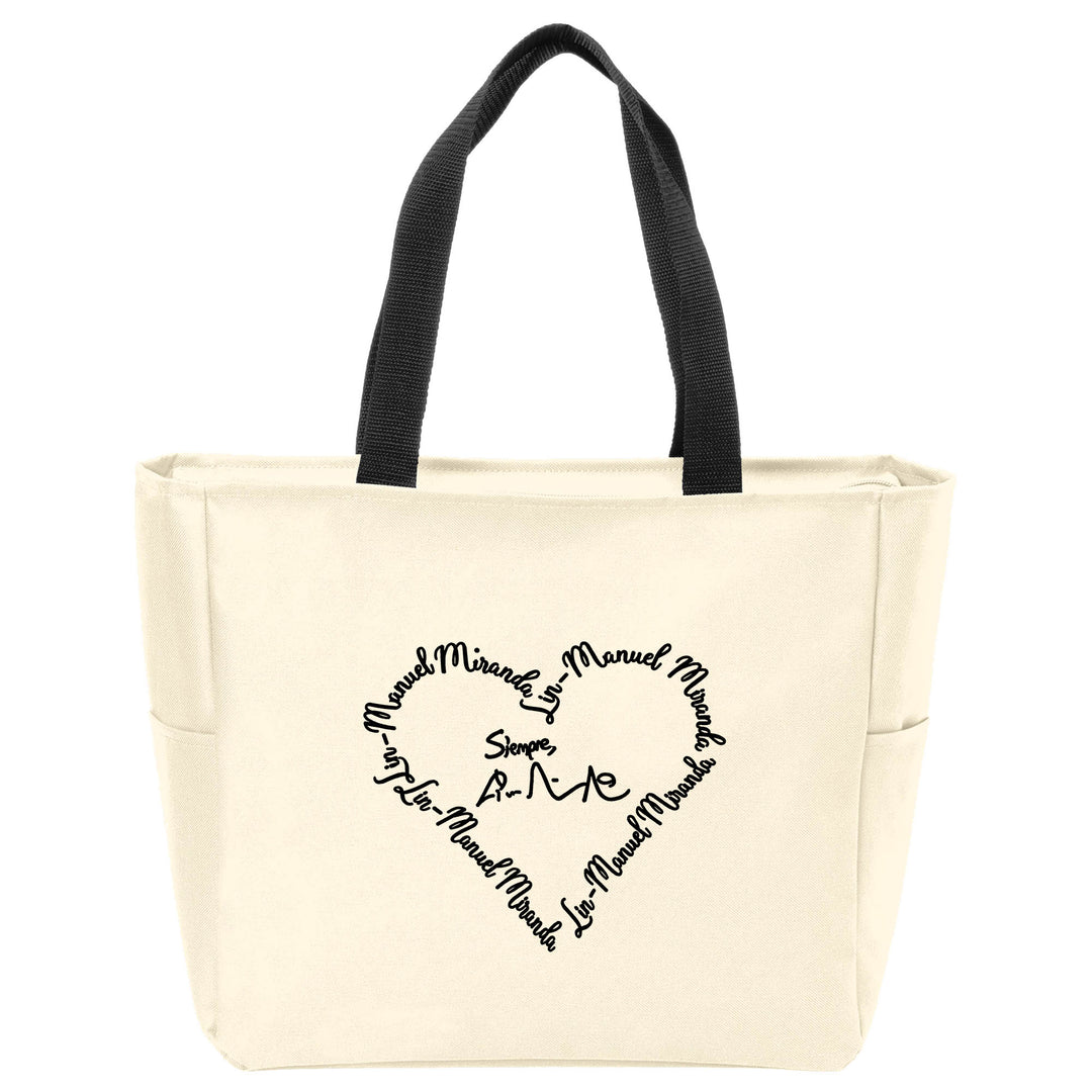 Lin-Manuel Heart Tote Bag