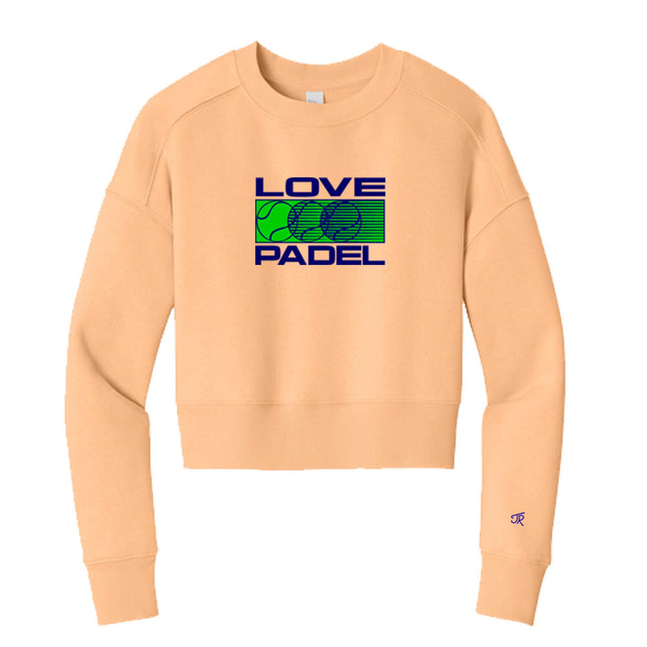 Love Padel Ladies Cropped Sweatshirt