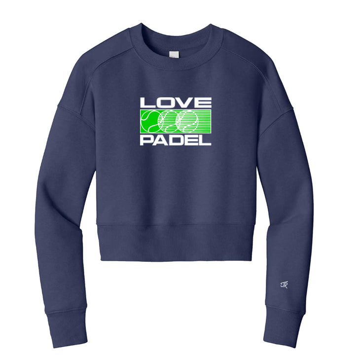 Love Padel Ladies Cropped Sweatshirt