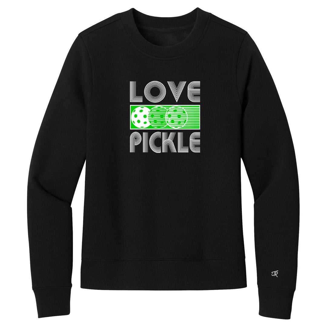 Love Pickleball Ladies Crewneck Sweatshirts