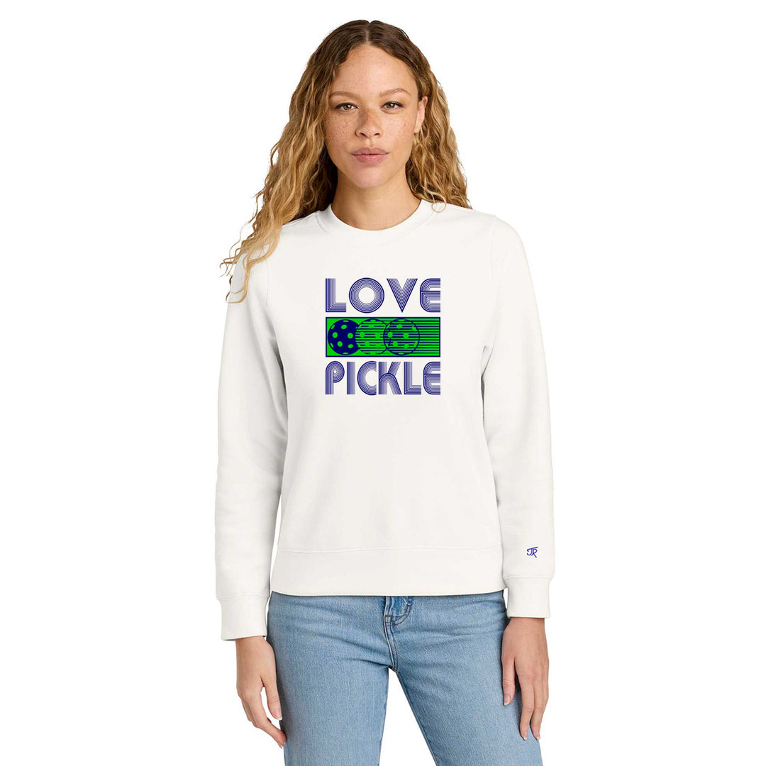 Love Pickleball Ladies Crewneck Sweatshirts
