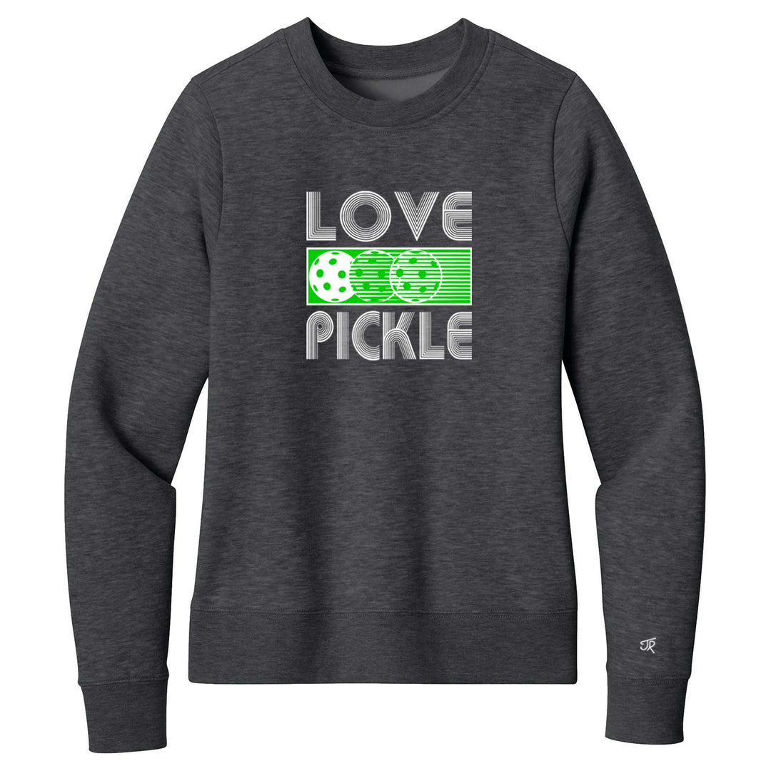 Love Pickleball Ladies Crewneck Sweatshirts