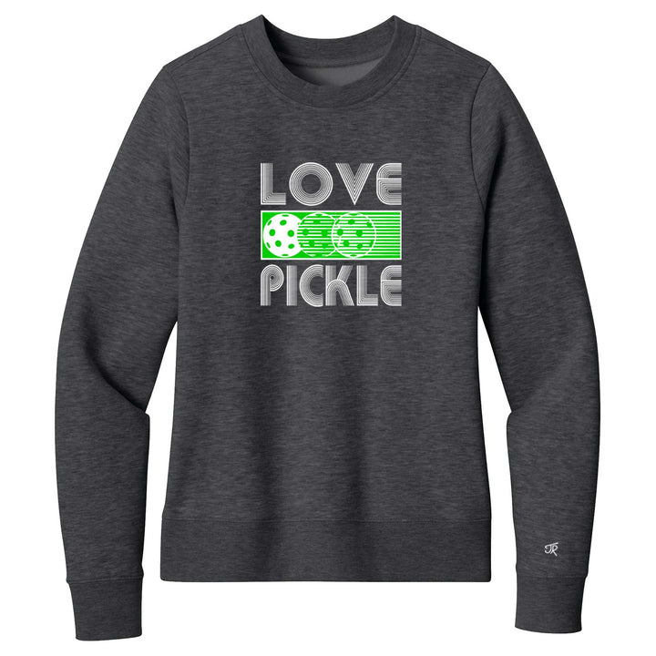 Love Pickleball Ladies Crewneck Sweatshirts