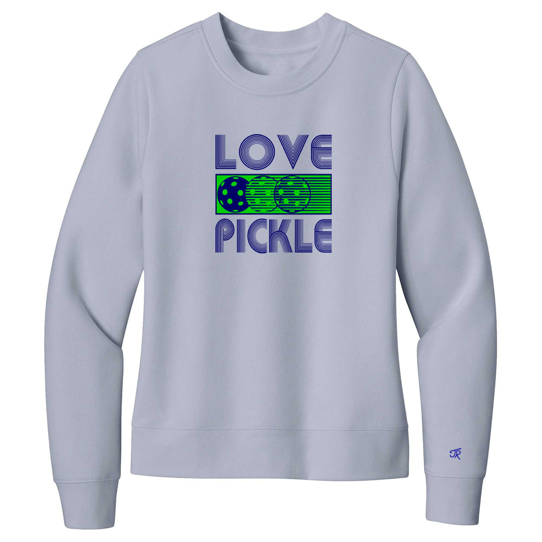 Love Pickleball Ladies Crewneck Sweatshirts
