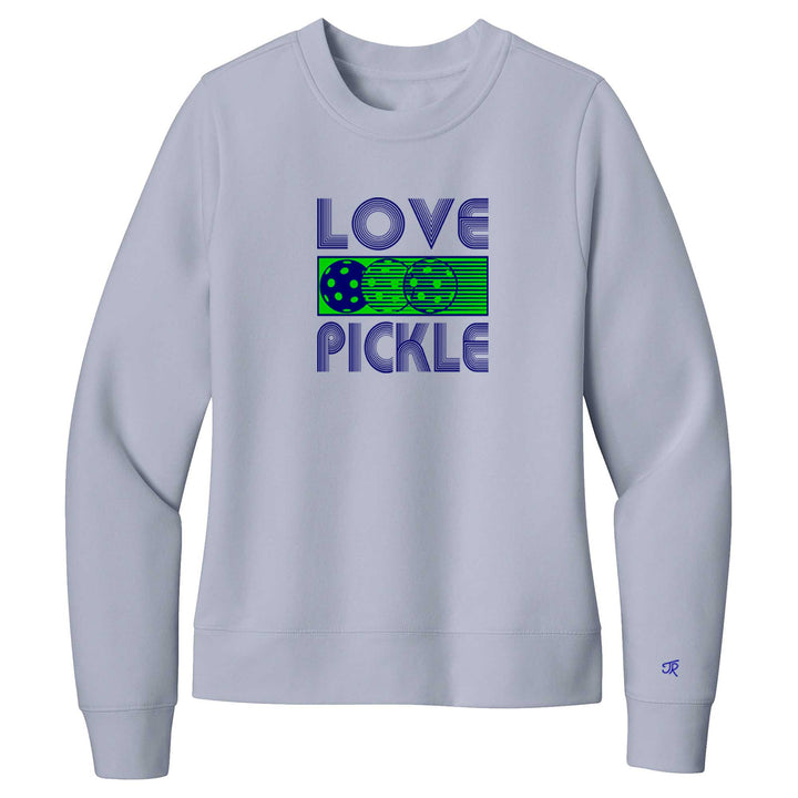 Love Pickleball Ladies Crewneck Sweatshirts