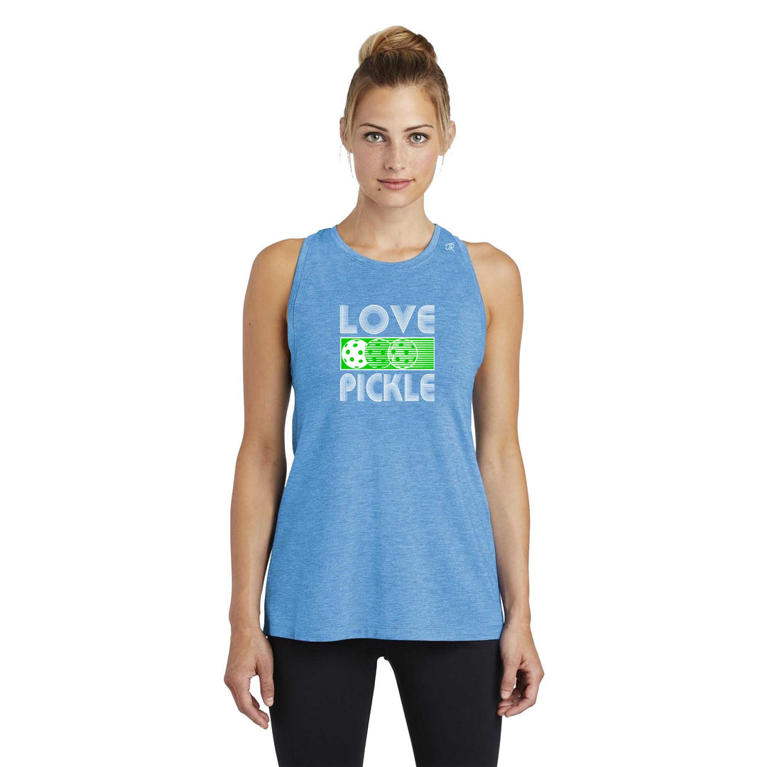 Love Pickleball Ladies Moisture Wicking Racerback Tank