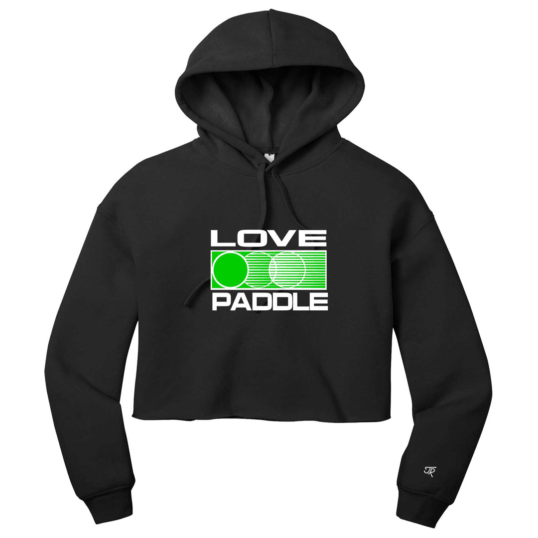 Love Platform Ladies Cropped Pullover Hoodie
