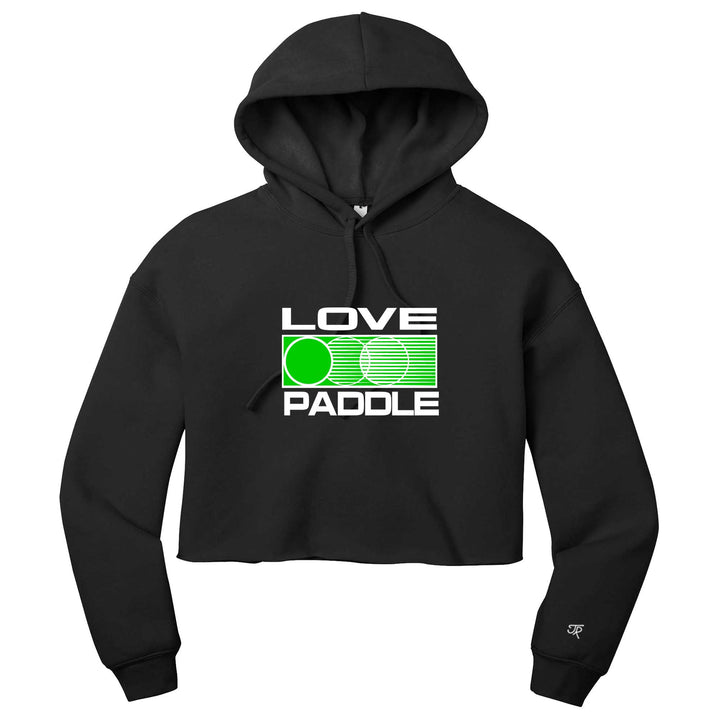 Love Platform Ladies Cropped Pullover Hoodie