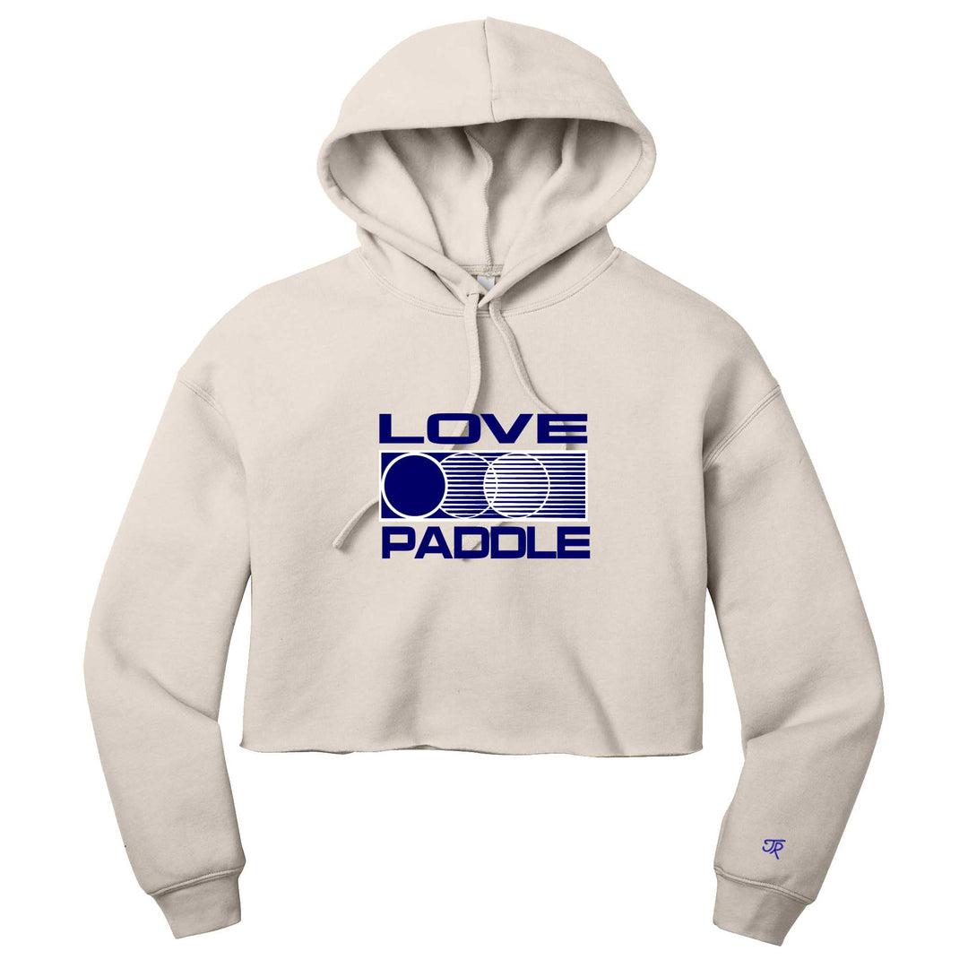 Love Platform Ladies Cropped Pullover Hoodie