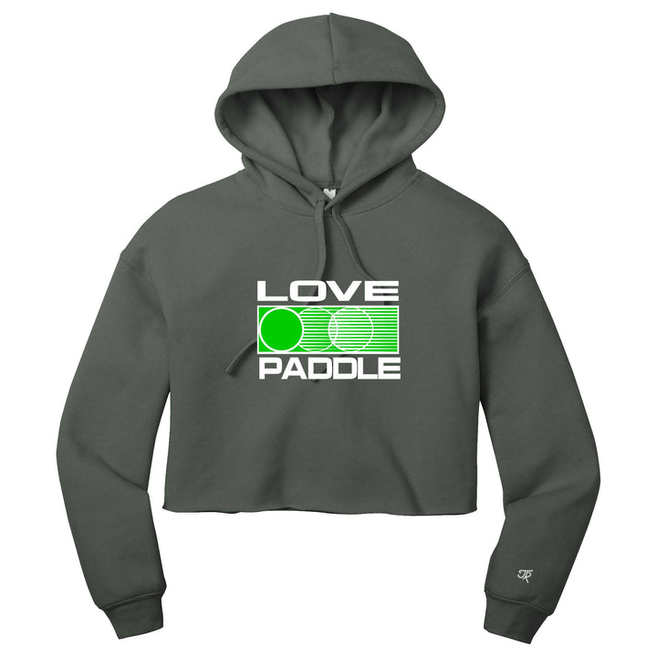 Love Platform Ladies Cropped Pullover Hoodie