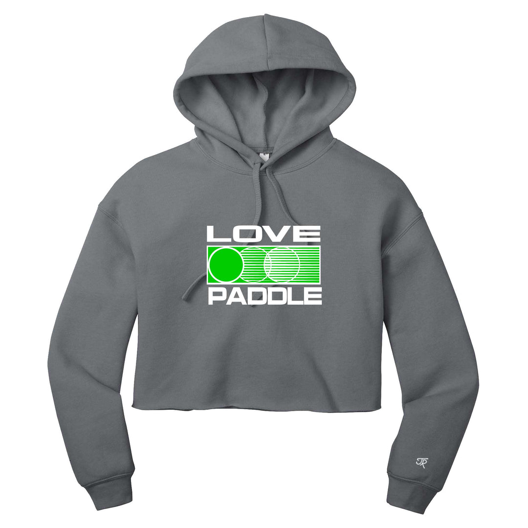 Love Platform Ladies Cropped Pullover Hoodie